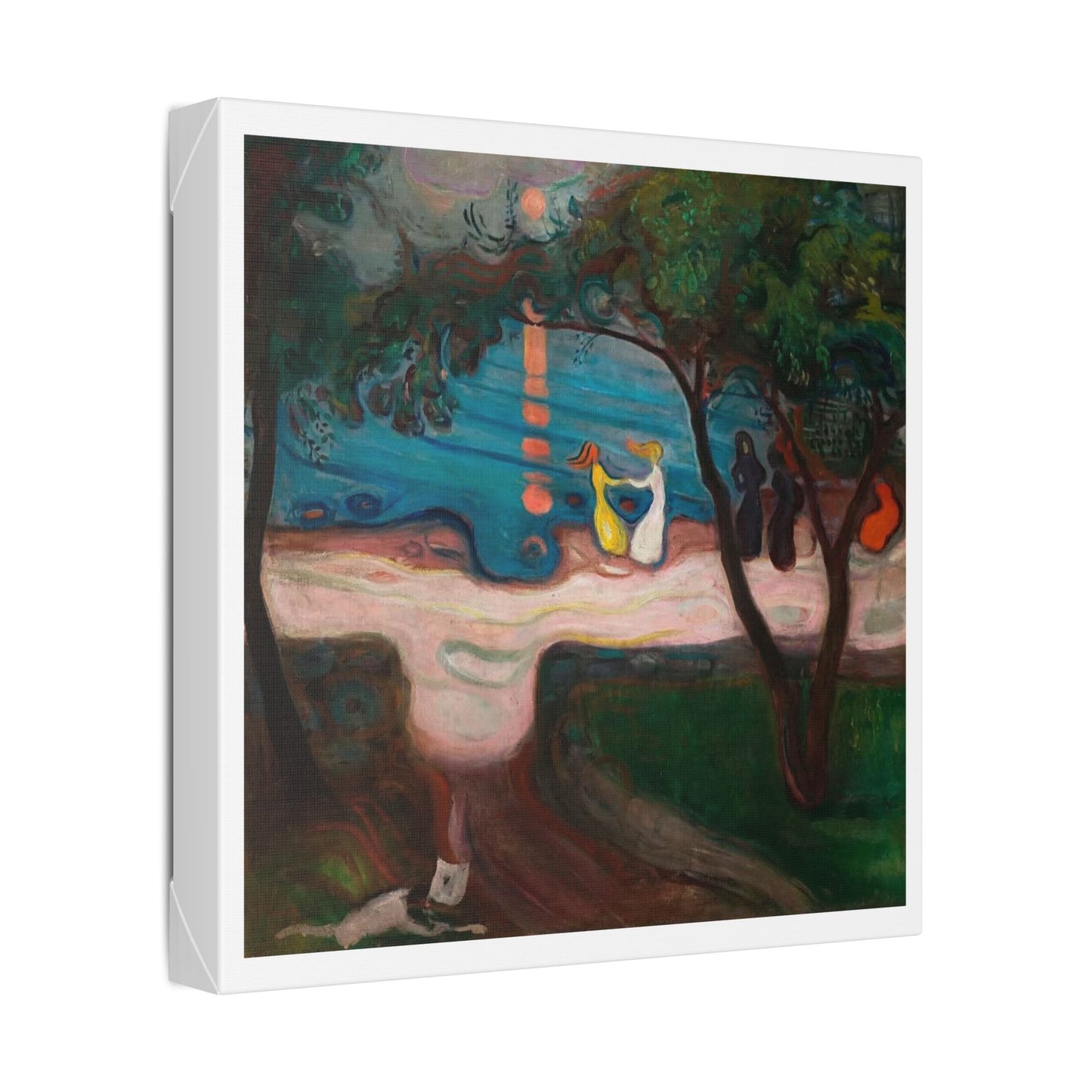 Dance on the Shore also known as the Dance of Life (circa 1900) by Edvard Munch, from the Original, Canvas Art Print