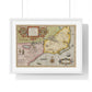 Historic Map of the American South: Virginia Item et Floridae (1606) by Gerardus Mercator and Jocodus Hondius, Framed Print
