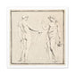 Two Male Figures, One Holding a Basket (18th Century) by Anonymous, from the Original, Print on Canvas