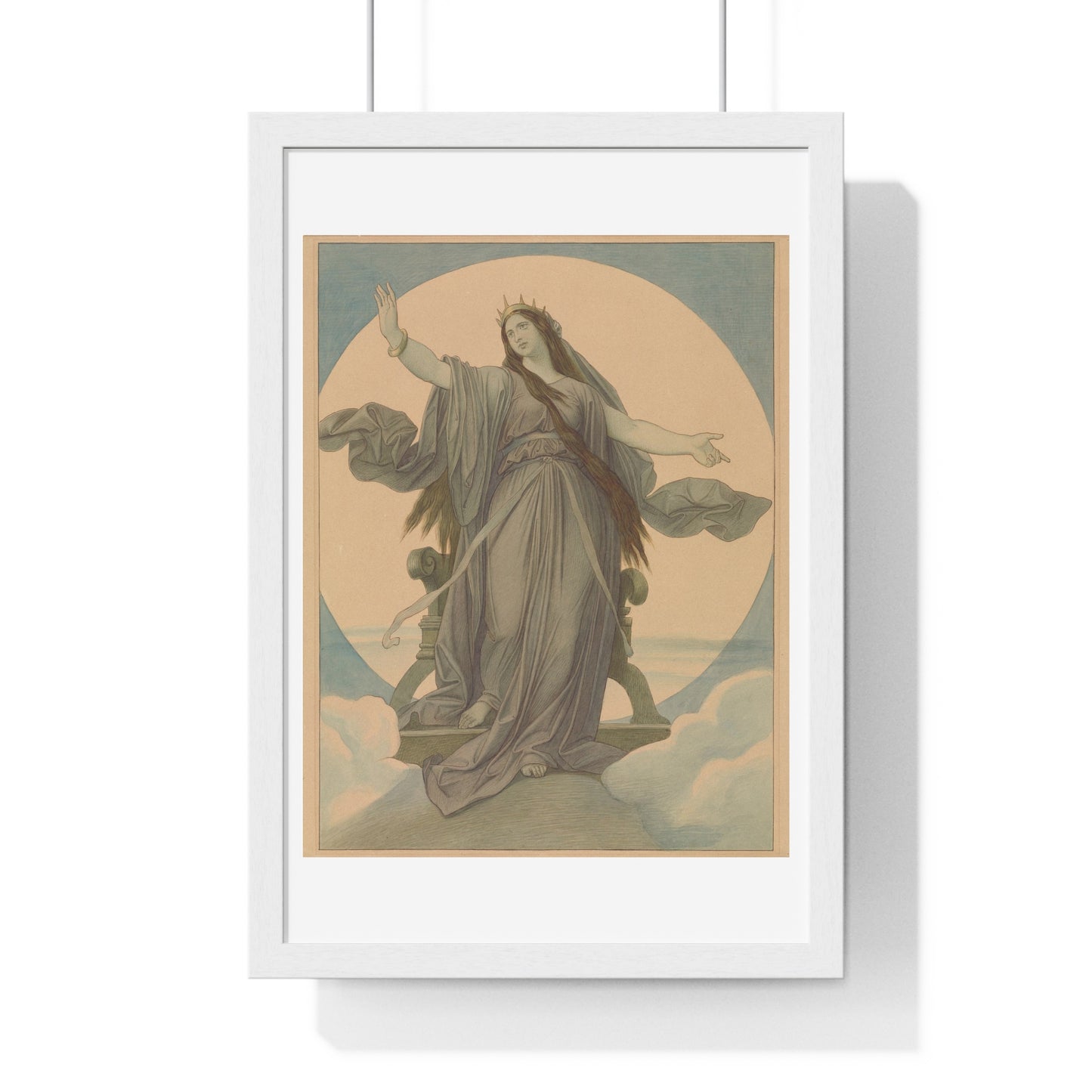 Queen of the Night (1864–1867) by Moritz von Schwind, from the Original, Framed Art Print