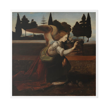 'Angel' Detail Copy After Leonardo da Vinci's Painting Annunciation (1895) by Magnus Enckell, Canvas Art Print