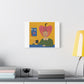 I Cheer for Me, Cartoon Art Print on Canvas