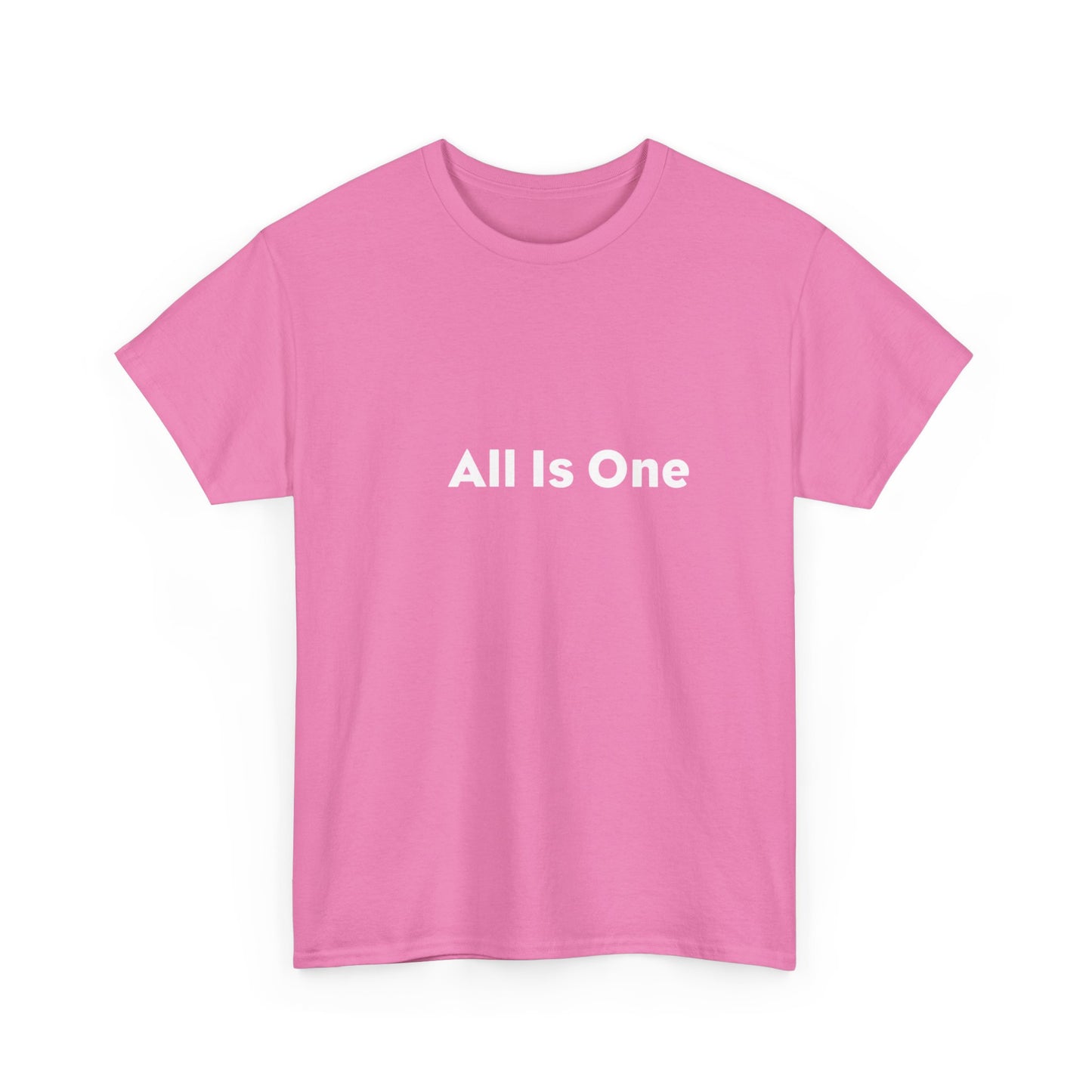 All Is One One 哲学的なコットン T シャツ。ヨガ。マインドボディアウェアネスTシャツ