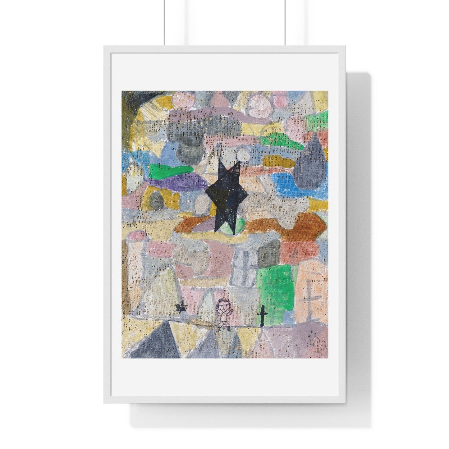 Under a Black Star (1918) by Paul Klee, from the Original, Framed Art Print