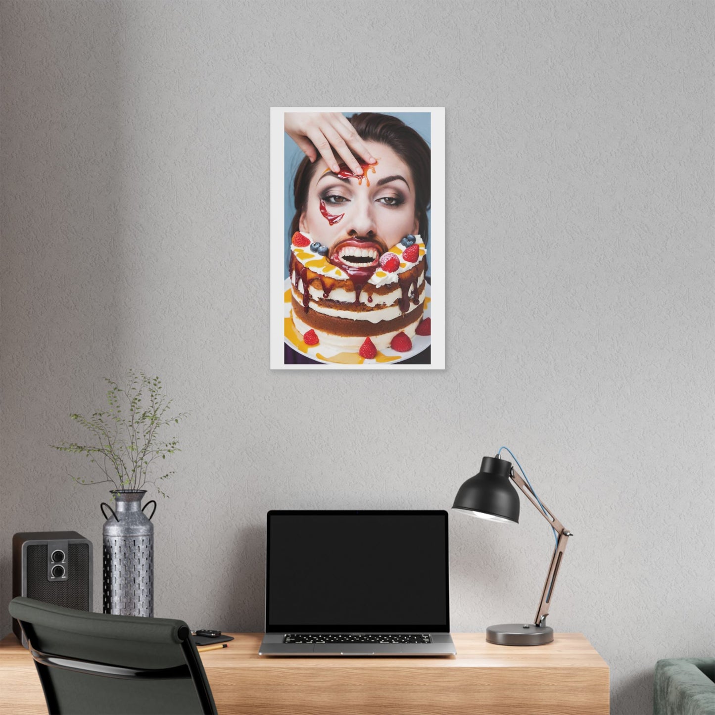 Unenthusiastic Birthdays 'Designed by AI' Canvas Art Print