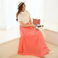High Waist Long or Half-Length Floaty Chiffon Skirt, Spring and Summer Collection
