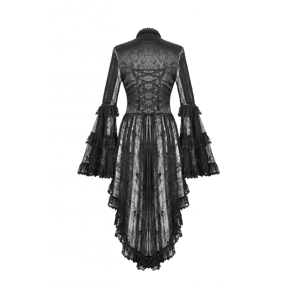 Dark in Love Odessa Gothic Classic Heart-Shaped Hollow-Out Tailcoat