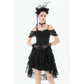 Dark in Love Romantic Gothic Lace-Layered High-Low Dress