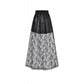 Dark in Love Sabina High-Low Sheer Lace Skirt in Black