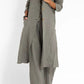 Vireous Women's Fashion Casual Cotton Linen Suit-Collar Trench Coat