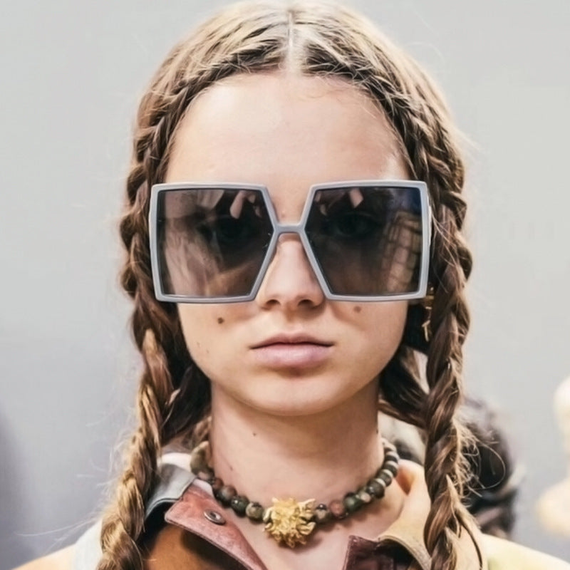 New Season Large Square-Frame Women's Sunglasses