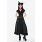 Dark in Love Courtly Cross Gem Pendant Gothic Blouse