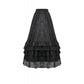 Dark in Love Vintage Gothic Lace-Layered Maxi Skirt
