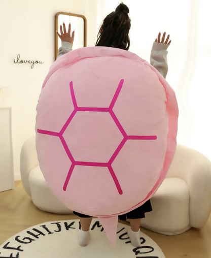 Wearable Turtle Shell Children's and Adult's Pillow, Travel Comforter
