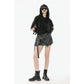 Dark in Love Nyx Distressed Shredded Hooded Poncho