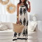 Vireous Fashion Printed Women's Bohemian Long Slip Dress, Spring and Summer Collection