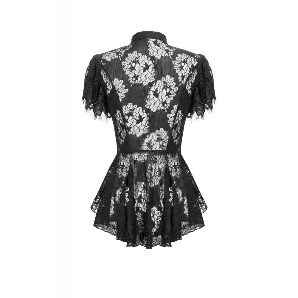 Dark in Love Ophelia Lace Corset Top in Black