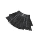Dark in Love Punk Eyelet Lace-Layered Mini Skirt