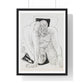 Crawling Woman from 'Day and Dream' by Max Beckmann, from the Original, Framed Art Print