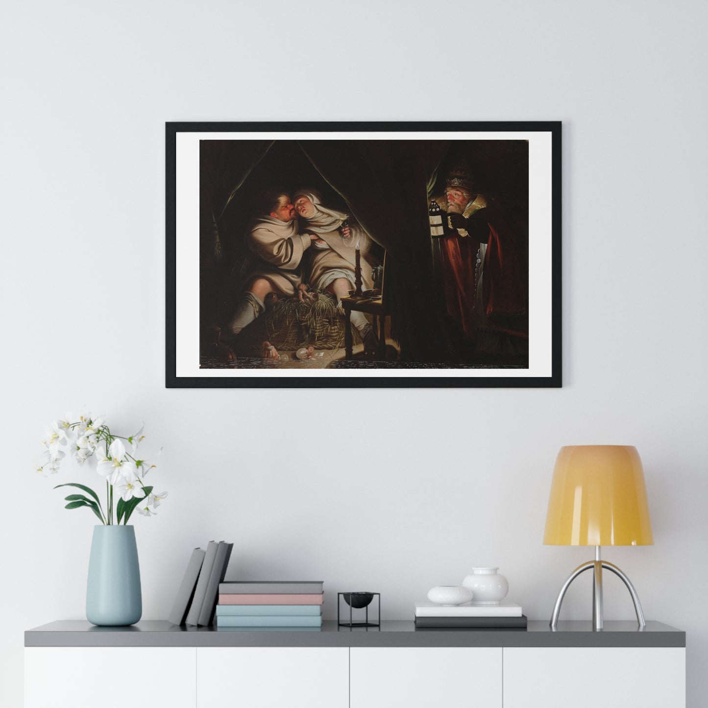 Satire on Celibacy (1600-1649) by Anonymous Artist, From the Original, Framed Print