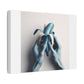 Blue Banana Abstract Art 'Designed by AI' Print on Canvas