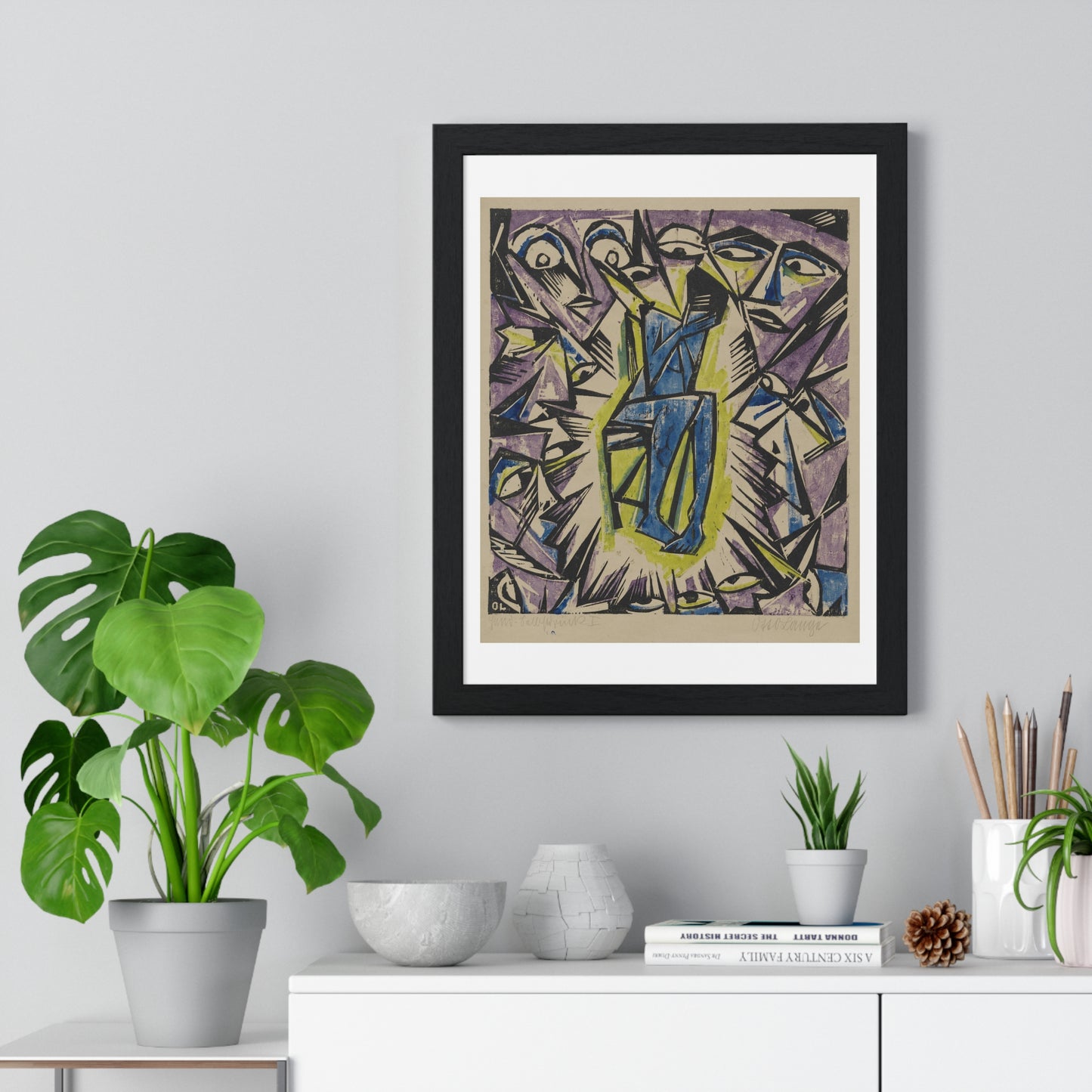 Vision by Otto Lange from the Original, Framed Art Print