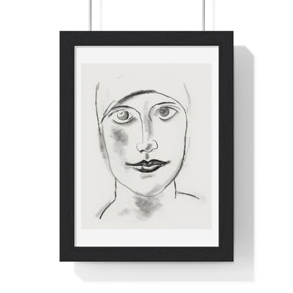 Woman's Head (circa 1927) by Leo Gestel, from the Original, Framed Art Print