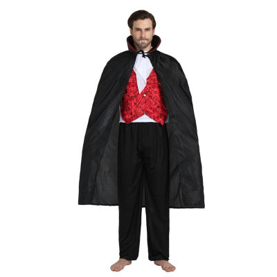 Dracula Halloween Vampire Stage Show, Unisex Fancy Dress Costume