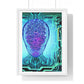 Artificial Intelligence Self Portrait, Psychedelic Framed Art Print 'Designed by AI'