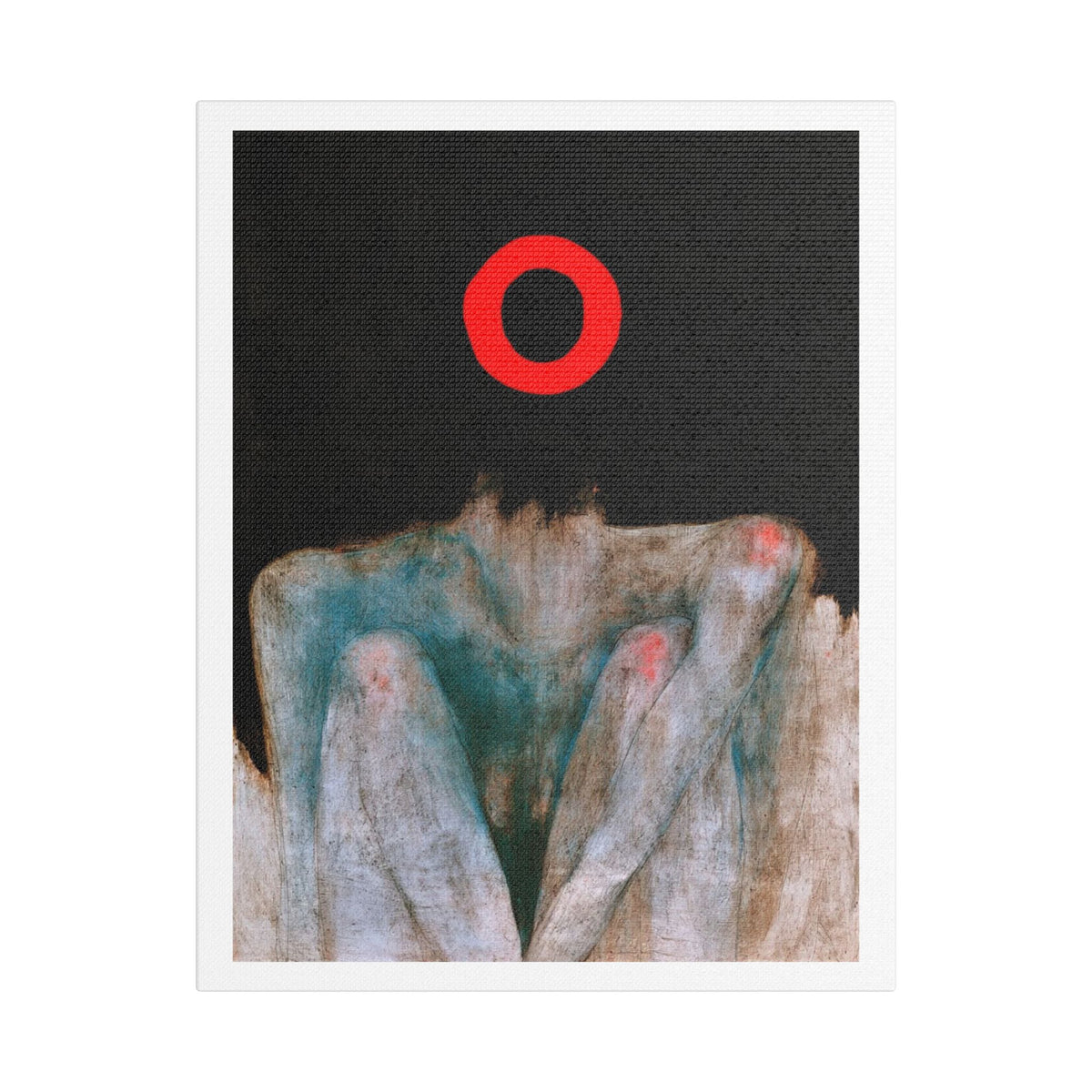 Eclipse, Neo-Surrealism, Art Print on Satin Canvas, Stretched