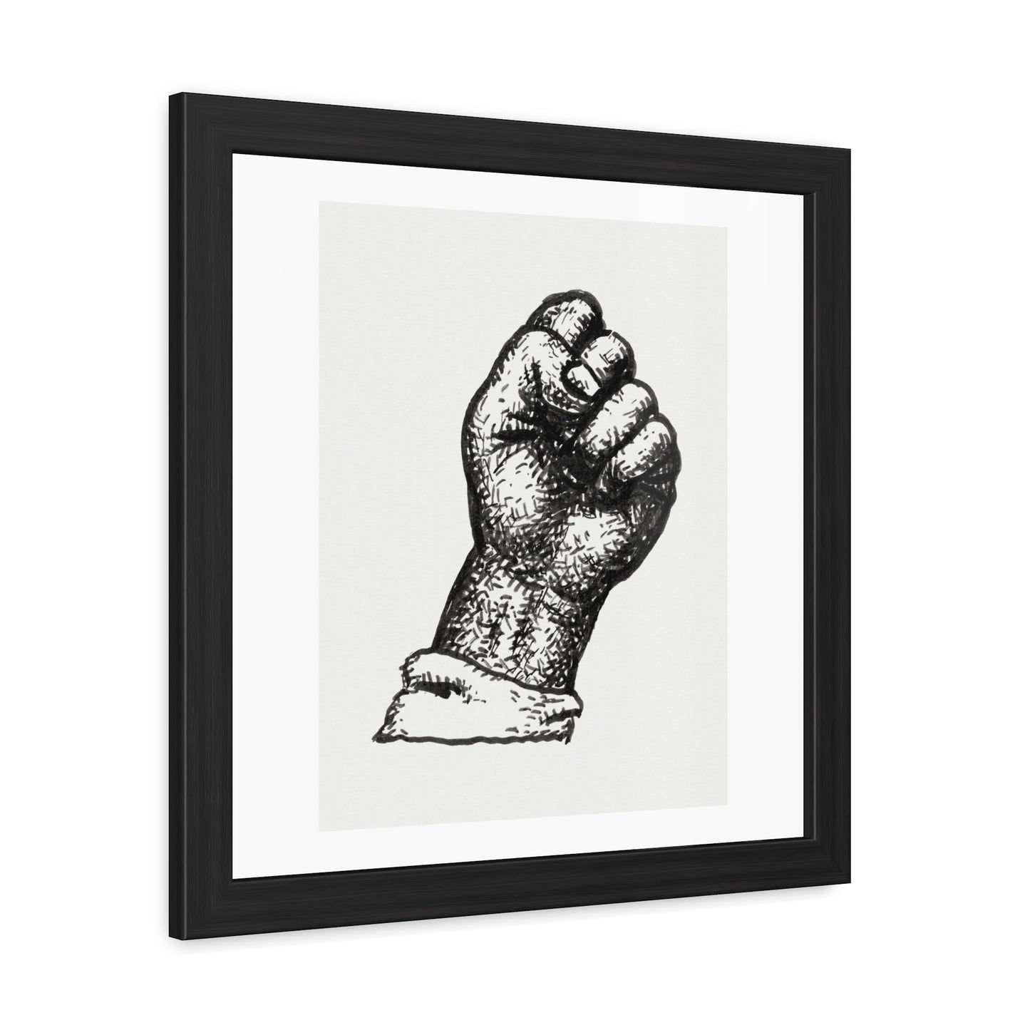 Clenched Fist (1891–1941) by Leo Gestel from the Original, Wooden Framed Print