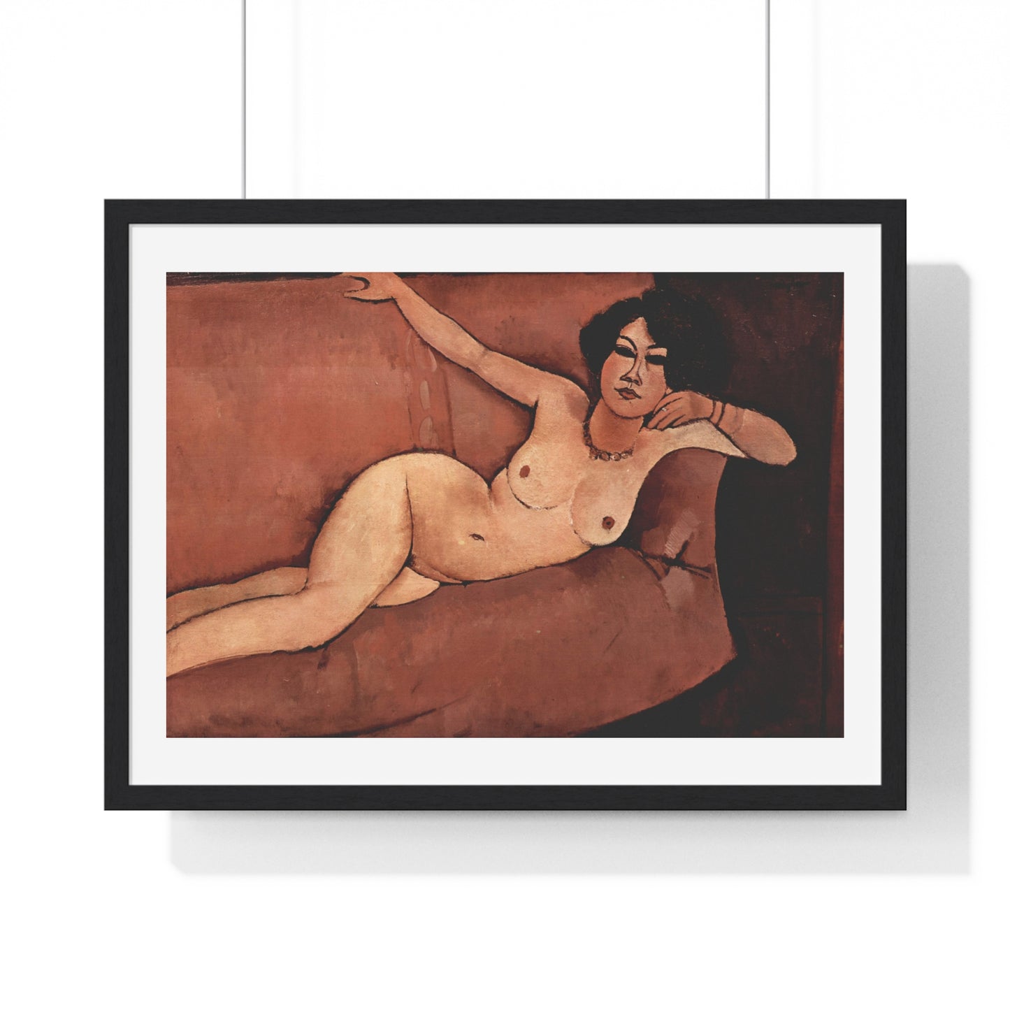 Amedeo Modigliani's Act on a Sofa 'Almaiisa' (1916) from the Original, Framed Print