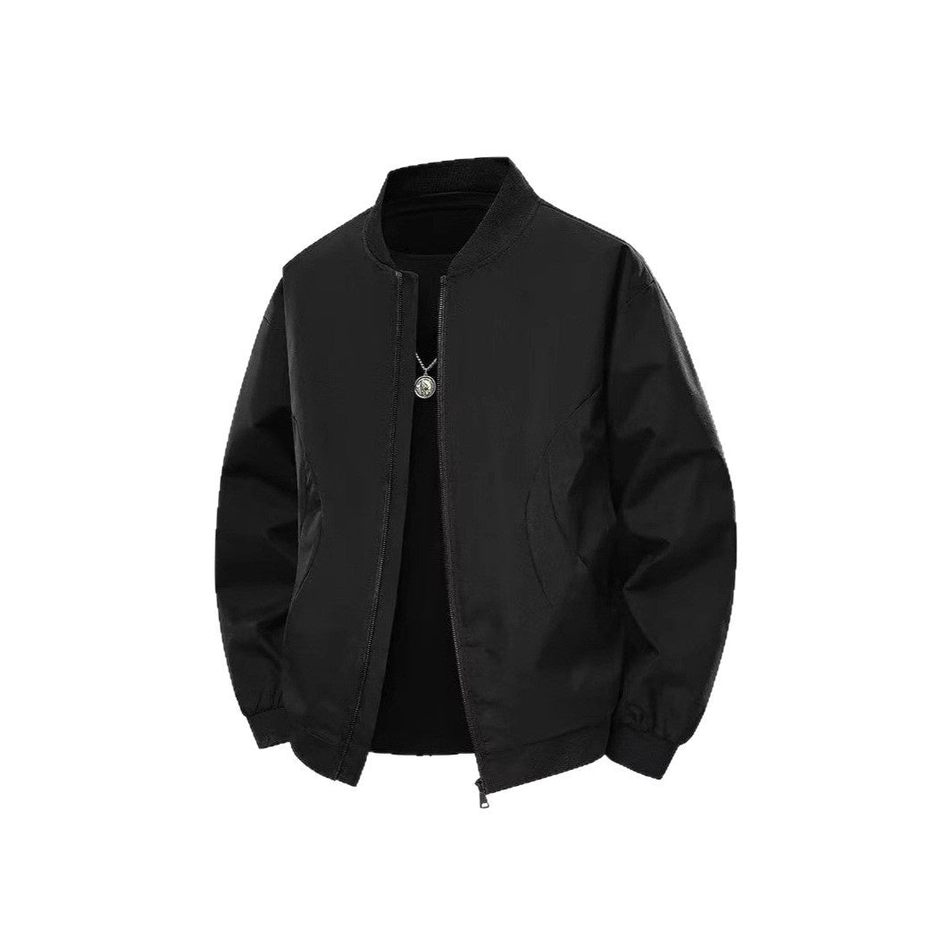 Vireous Plus-Size Men's Fashion Bomber Jacket