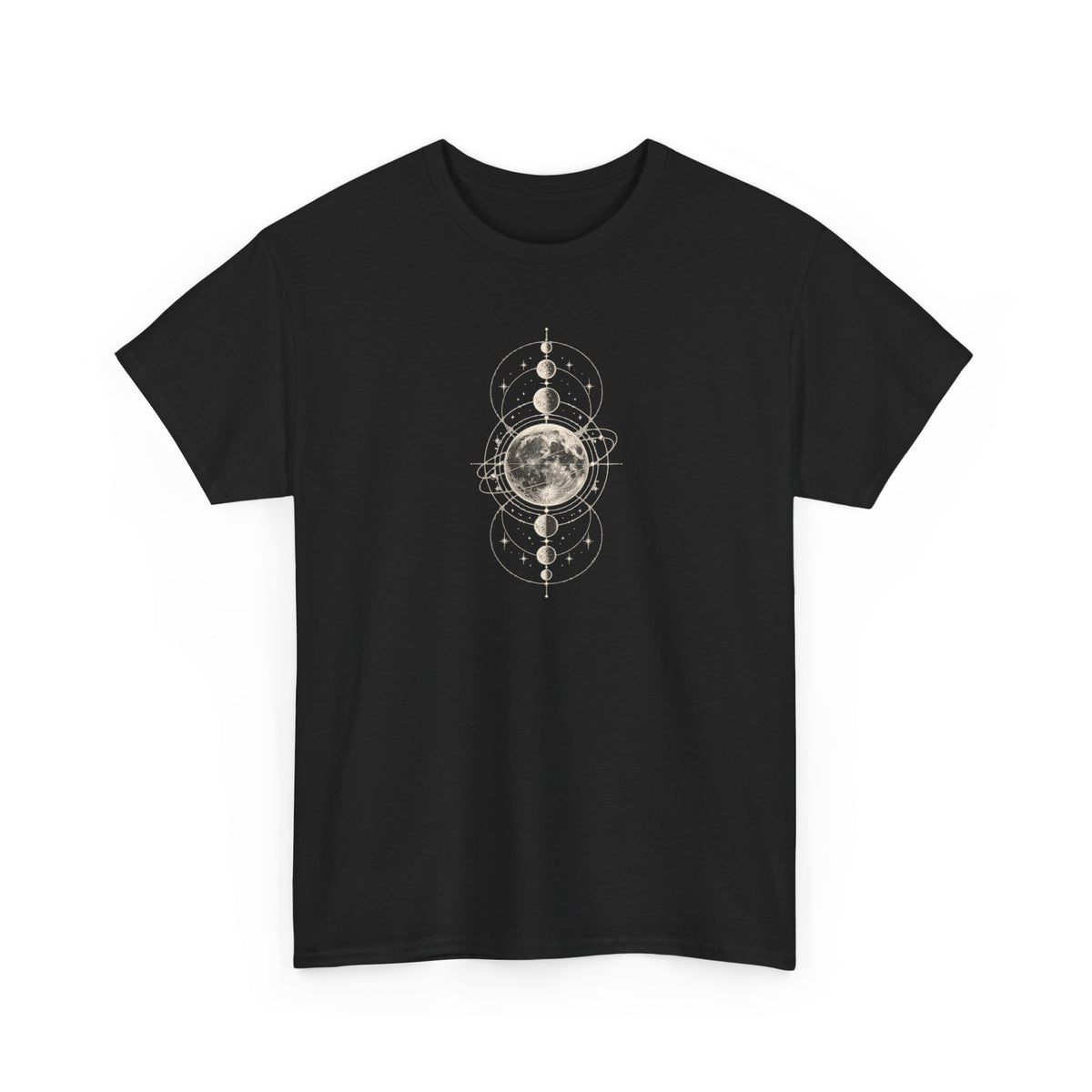 Dark Cross Goth Design Orbital Rings Unisex T-Shirt