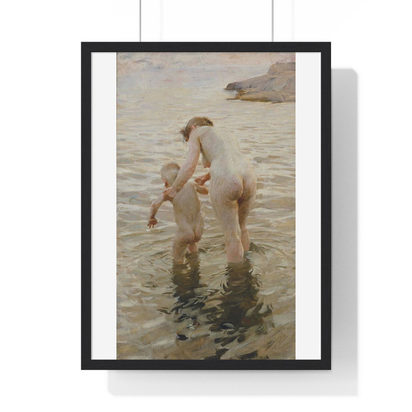 The First Time (1888) by Anders Zorn, from the Original, Framed Art Print