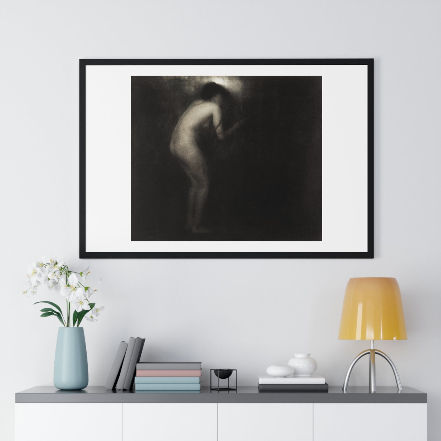 Erotic Vintage Nude 'La Cigale' by Edward Steichen (1879–1973) from the Original, Framed Print