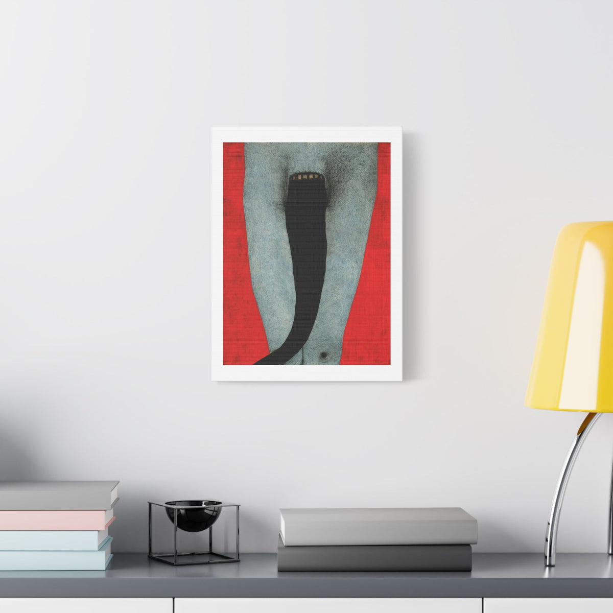 Tongue,  Neo-Surrealism, Art Print on Satin Canvas, Stretched