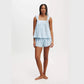Women's Casual Ruffle-Trimmed Cami and Shorts Set