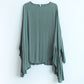 Women's Floaty Baggy Fit, Irregular Hem Smooth Pullover