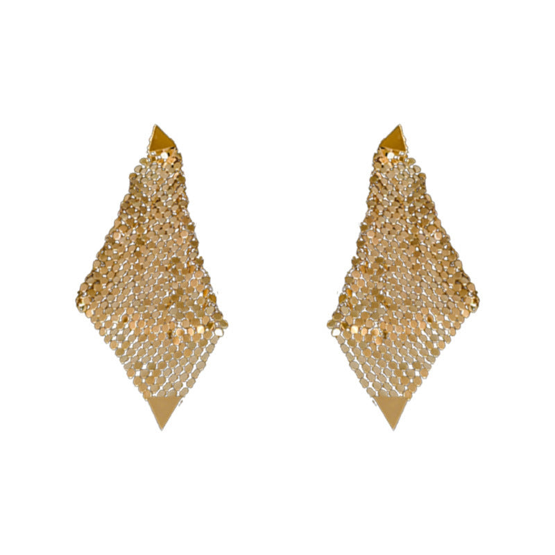 Night Wind Triangle Irregular Earrings