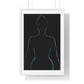 Silhouette of Female Body, Framed Art Print