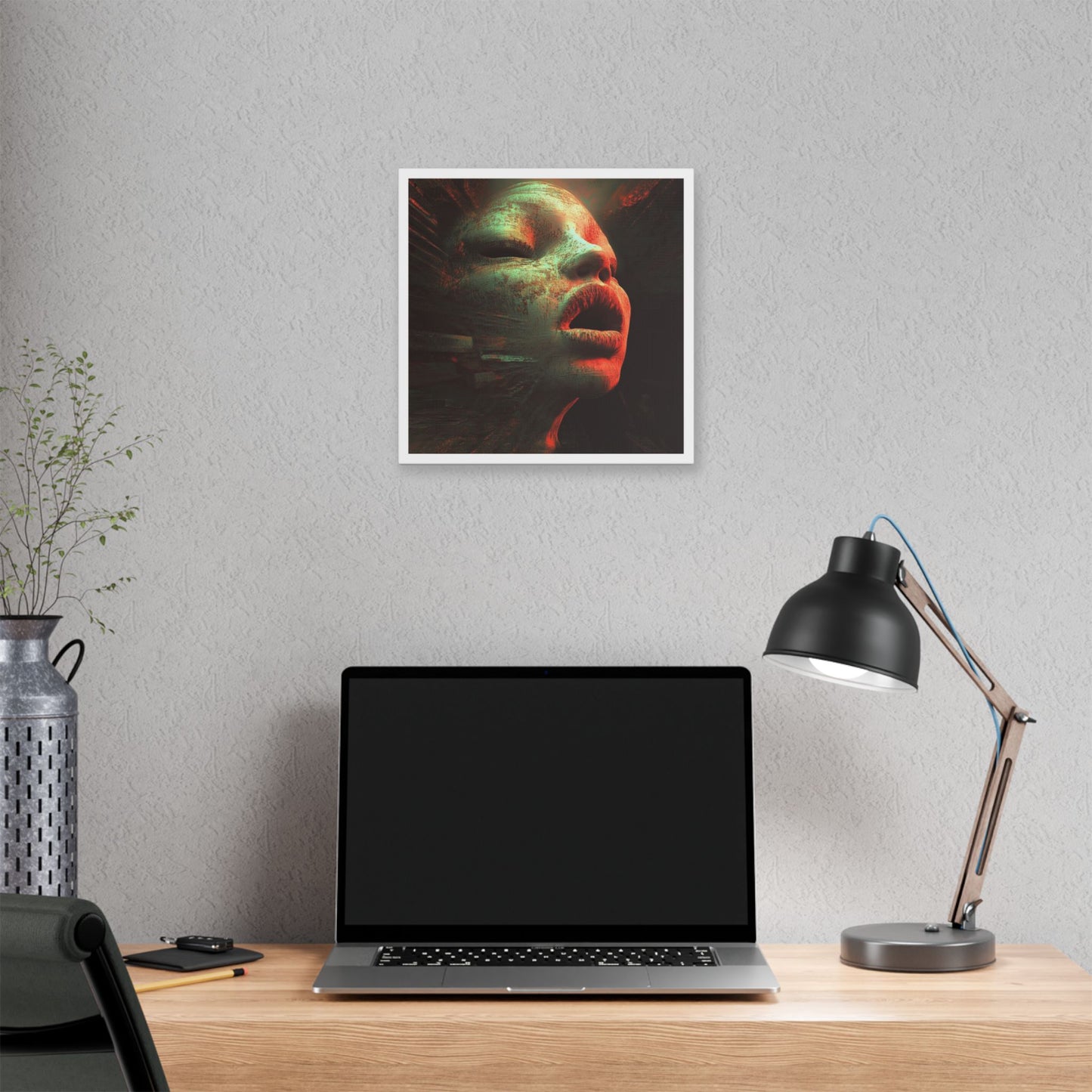 Red Shift Desire 'Designed by AI' Canvas Art Print