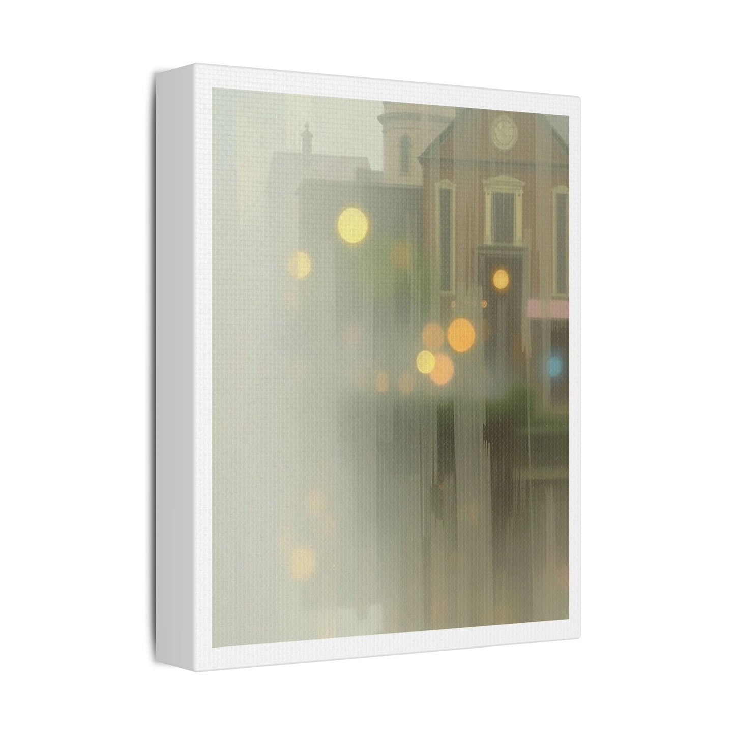 Faded Pastel Abstract Decor Art IV 'Designed by AI' Print on Canvas