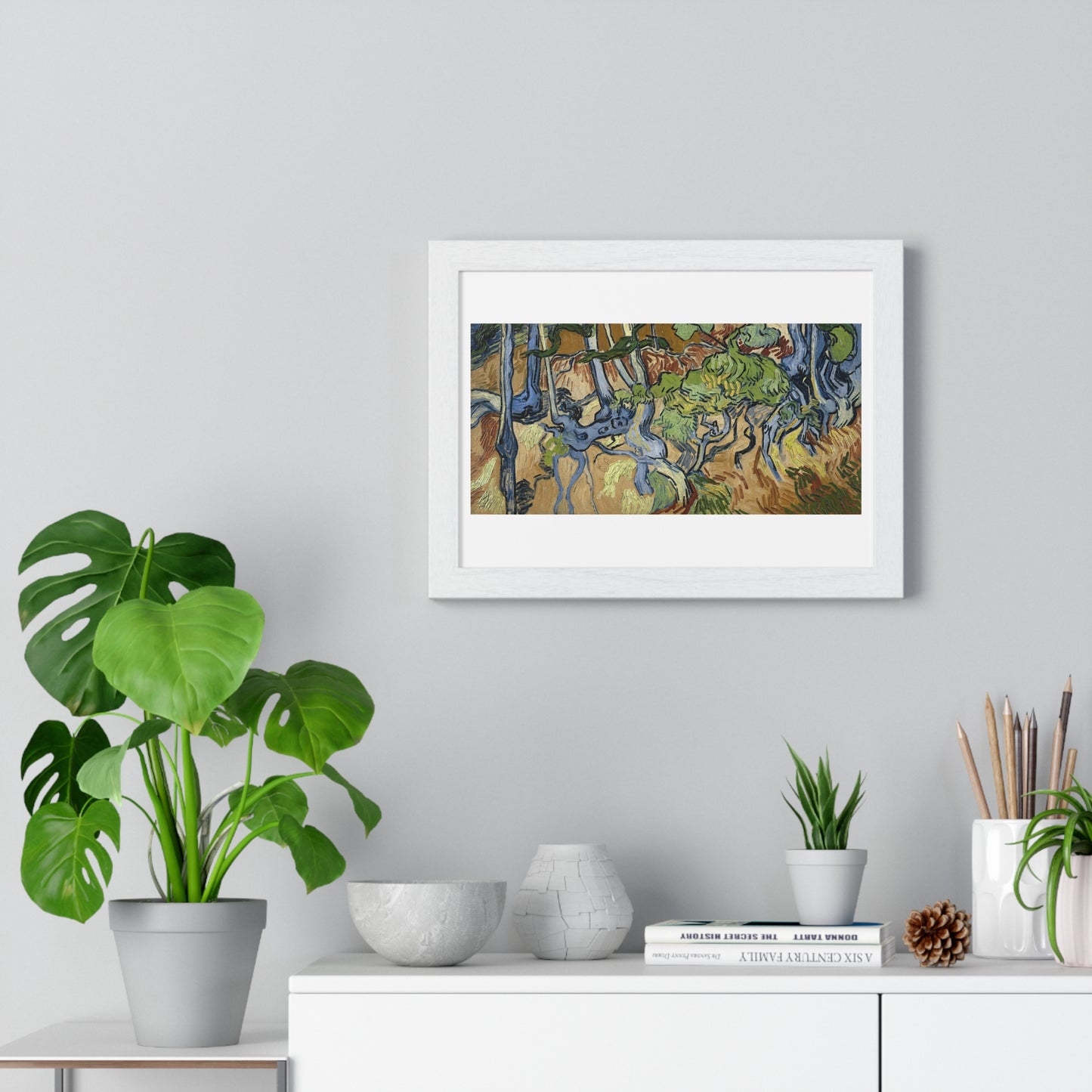 Tree Roots (1890) by Vincent Van Gogh, from the Original, Framed Art Print