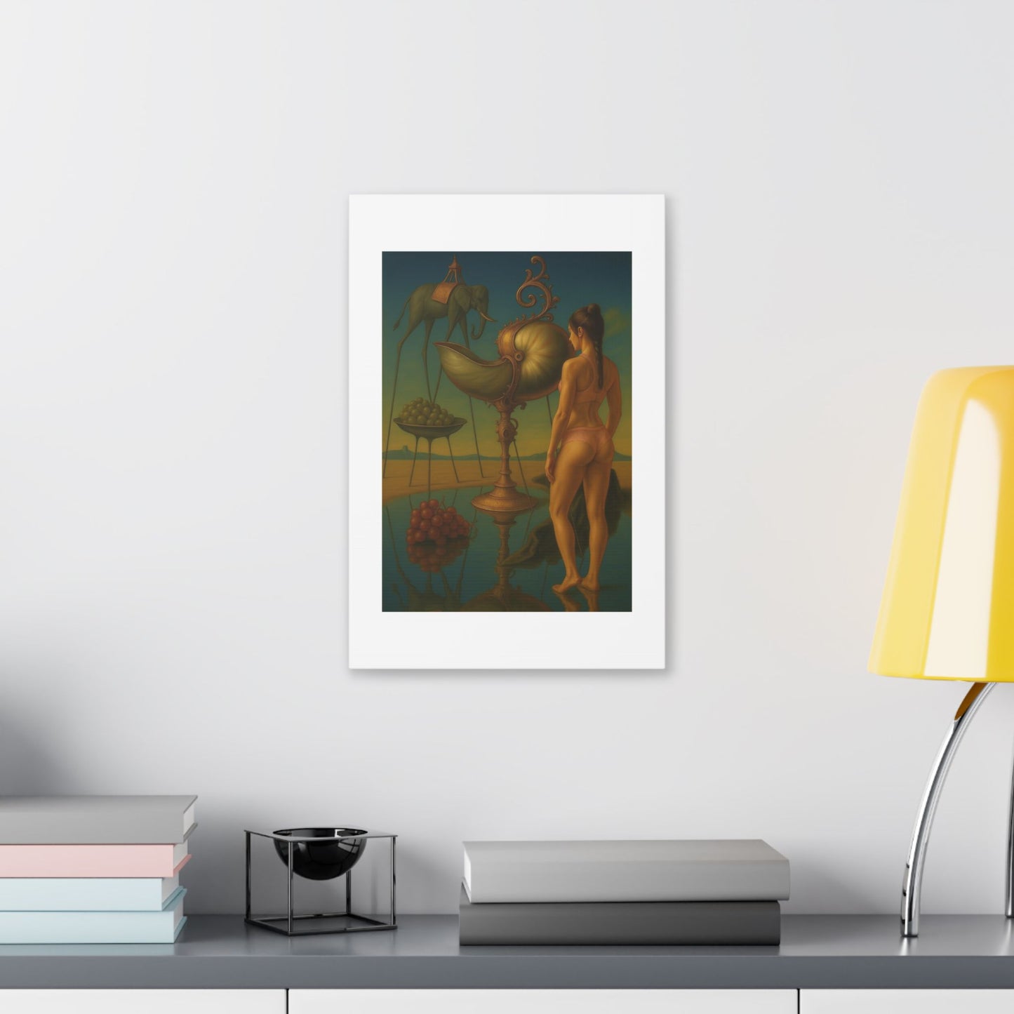 Waterfront Reality Distortion 'Designed by AI' Canvas Art Print