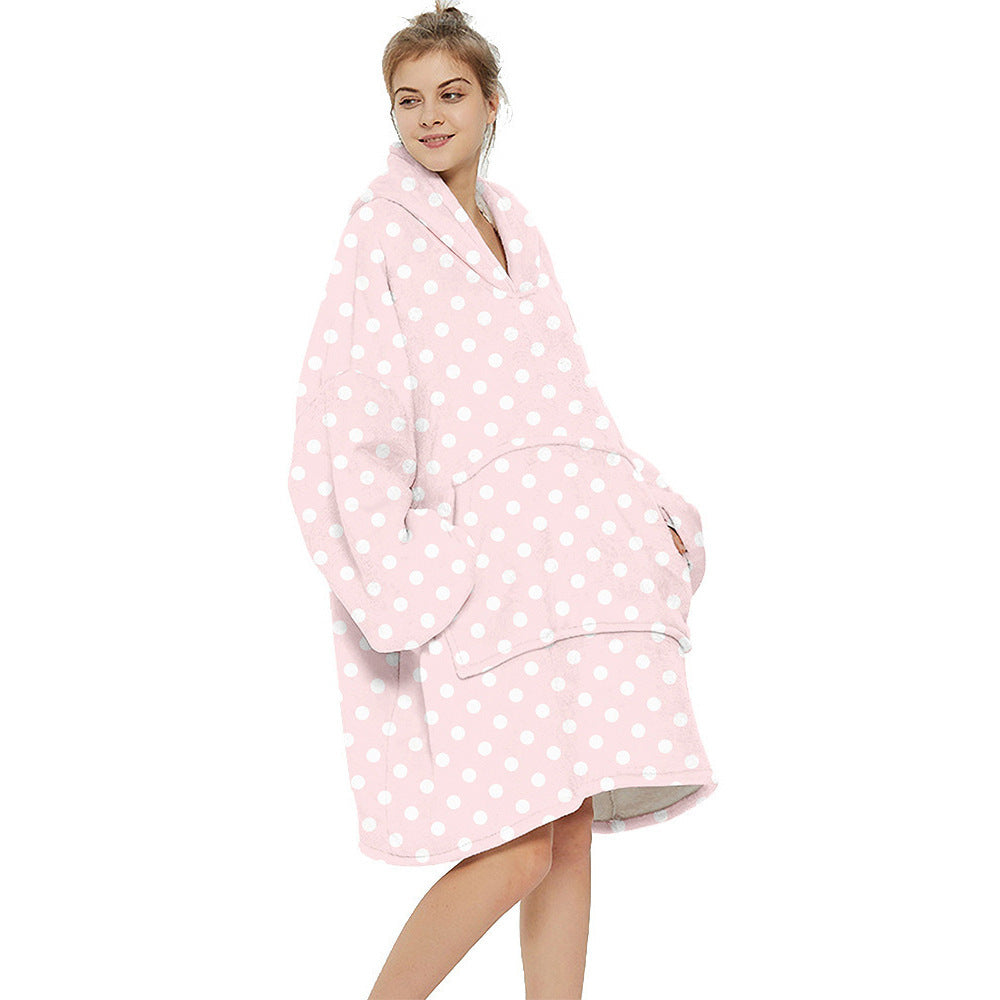Extra-Large Printed Warm Layabout Blanket Hoodie