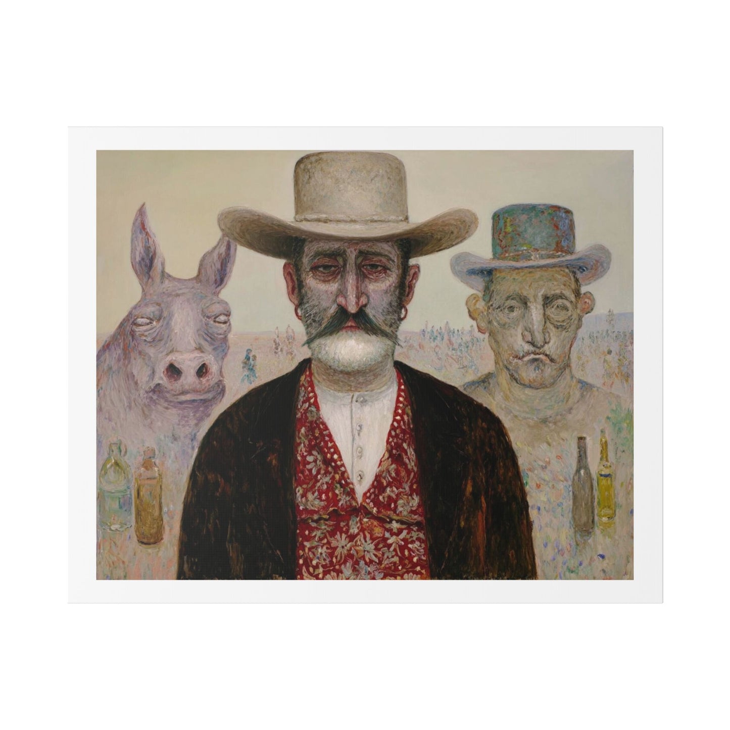 How the West Was Won IV 'Designed by AI' Canvas Art Print