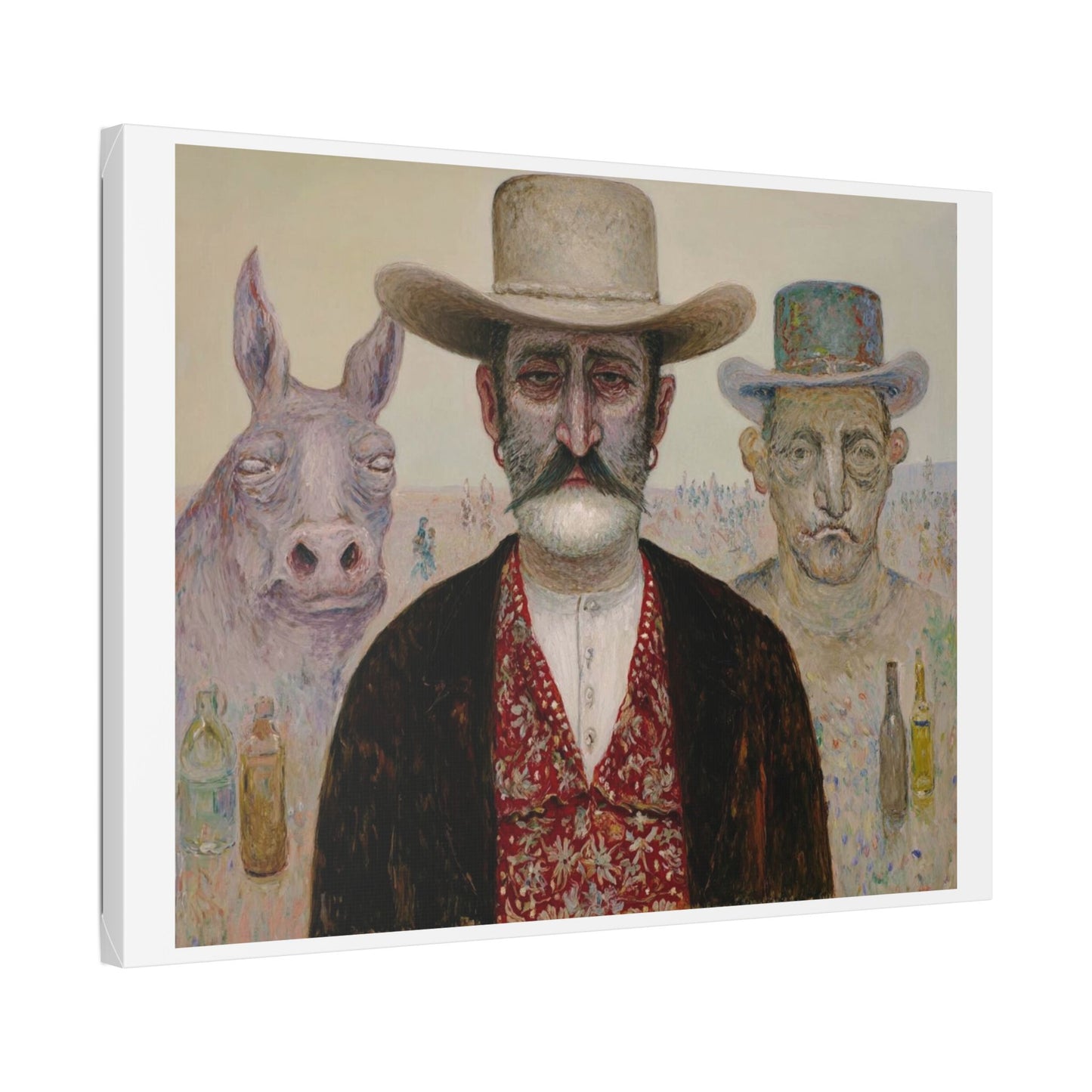 How the West Was Won IV 'Designed by AI' Canvas Art Print