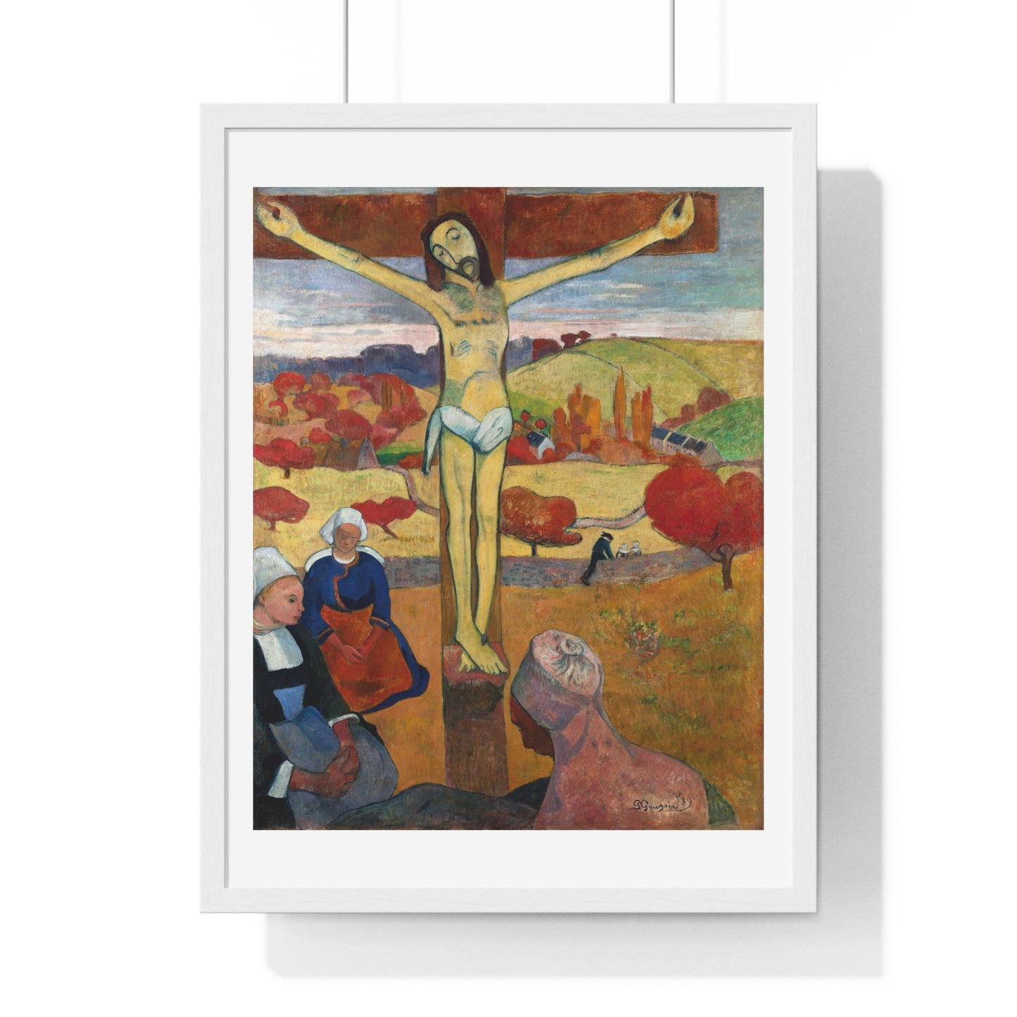 The Yellow Christ 'Le Christ Jaune' (1886) by Paul Gauguin, from the Original, Framed Art Print