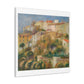 Houses on a Hill 'Groupe de Maisons sur un Coteau' by Pierre Auguste Renoir, Art Print from the Original on Canvas